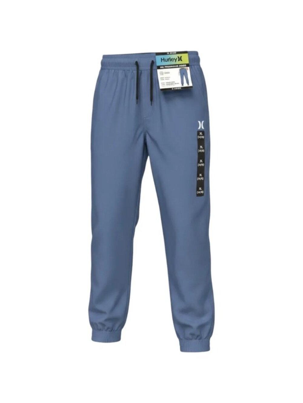 Hurley Boys XL 14/16 Blue Performance Jogger Pants Stretch Athletic NWT XLarge